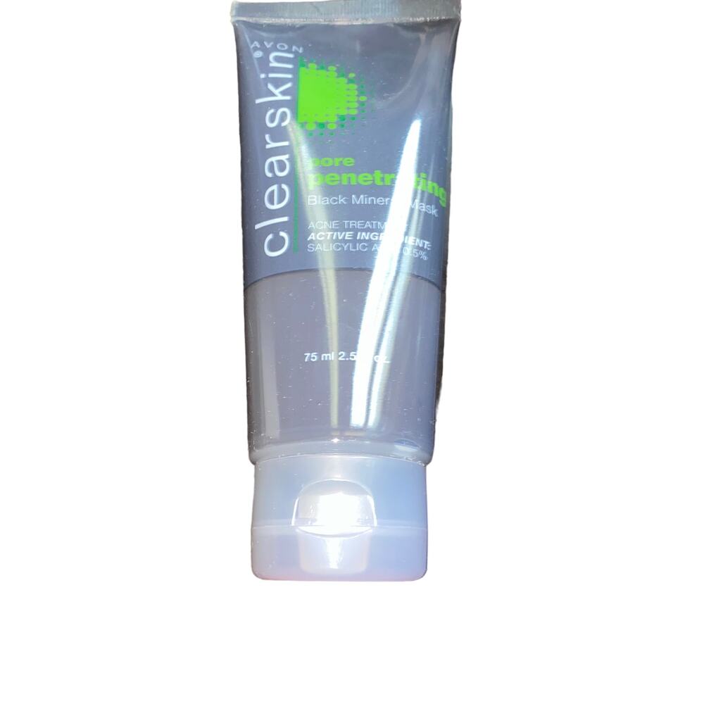 AVON CLEARSKIN PORE PENETRATING BLACK MINERAL MASK ACNE TREATMENT 2.5 FL NEW
